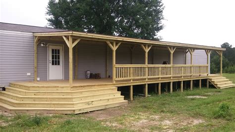 portable metal trailer house front porch|flat roof porch for mobile homes.